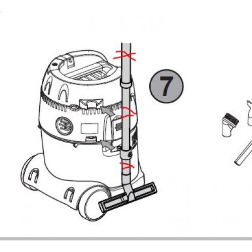 B-WARE MAKITA Nass- und Trockensauger VC2512L - ohne Schlauch